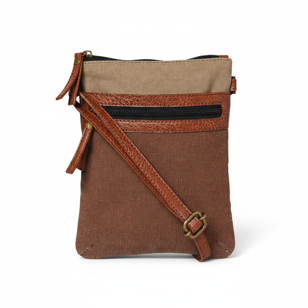 Stylish Cotton Canvas Crossbody Bag 090